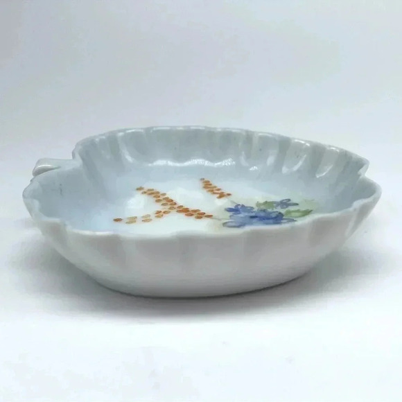 3 Vintage Pear & Apple Shaped Hand Painted TRINKET DISHES Fruit & Flowers - Picture 9 of 13